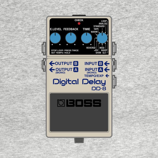 Boss DD-8 Digital Delay Guitar Effect Pedal by conform